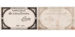 World Coins - France, 5 Livres, 10 brumaire de l'an 2 - (31 octobre 1793), 4614, EF(40-45)