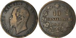 World Coins - Coin, Italy, Vittorio Emanuele II, 10 Centesimi, 1863, Milan, , Copper