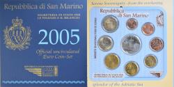World Coins - San Marino, Coffret 1c. à 2€, 2005, Rome, FDC,