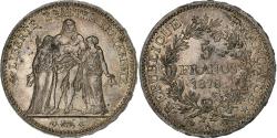 World Coins - France, 5 Francs, Hercule, 1876, Paris, Silver, , Gadoury:745a