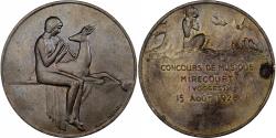 World Coins - France, Medal, Concours de Musique - Mirecourt, 1928, Silvered bronze, Benard