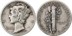 Us Coins - United States, Dime, Mercury Dime, 1942, San Francisco, Silver,