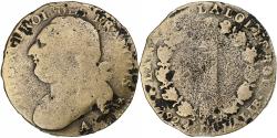 World Coins - France, Louis XVI, 12 Deniers, 1792 / AN 4, Paris, Léopard, Copper,