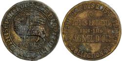 World Coins - France, Token, Collection BP, Agnel d'Or, Louis le Hutin, Copper,