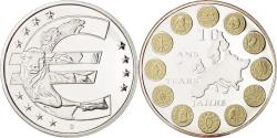 World Coins - France, Medal, 10 ans de l'Euro, , Copper Plated Silver
