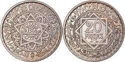 World Coins - Coin, Morocco, Mohammed V, 20 Francs, AH 1366/1947, Paris, ESSAI,