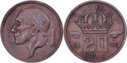 World Coins - Belgium, Baudouin I, 20 Centimes, 1957, Brussels, Bronze, , KM:146