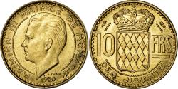 World Coins - Coin, Monaco, Rainier III, 10 Francs, 1950, , Aluminum-Bronze, KM:130