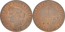 World Coins - Coin, France, Cérès, Centime, 1875, Bordeaux, , Bronze, KM:826.2
