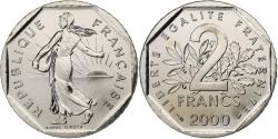 World Coins - France, 2 Francs, Semeuse, 2000, MDP, BU, Nickel, , Gadoury:547