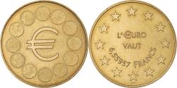 World Coins - France, Token, SEDAO L'€URO VAUT 6,55957 FRANCS, 1998, MDP,