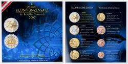 World Coins - Austria, Coffret 1c. à 2€, 2007, Vienna, BU,