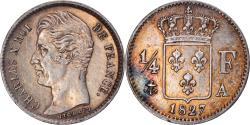 World Coins - Coin, France, Charles X, 1/4 Franc, 1827, Paris, , Silver, KM:722.1
