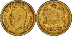 World Coins - Coin, Monaco, 2 Francs, 1943, Paris, , Cupro-Aluminium, Gadoury:134