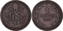 World Coins - Coin, ITALIAN STATES, PAPAL STATES, Pius IX, Baiocco, 1851, Roma,