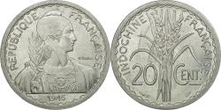 World Coins - Coin, FRENCH INDO-CHINA, 20 Cents, 1945, Castelsarrasin, , Aluminum