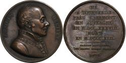 World Coins - France, Medal, Jacques Delille, Poète Français, 1821, Copper, Petit,
