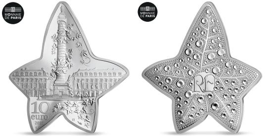 MONNAIE DE PARIS 星形銀貨 BOUCHERON France, Monnaie de Paris, 10 Euro, Excellence - Boucheron, 2018