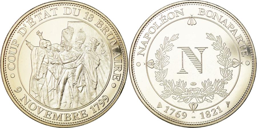 World Coins - France, Medal, Napoléon Ier, Coup d'Etat du 18 Brumaire,