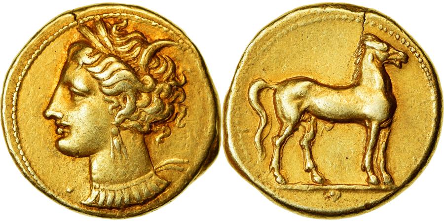 Coin, Carthage, Zeugitane, Stater, , Electrum, SNG-Cop:977 | Greek