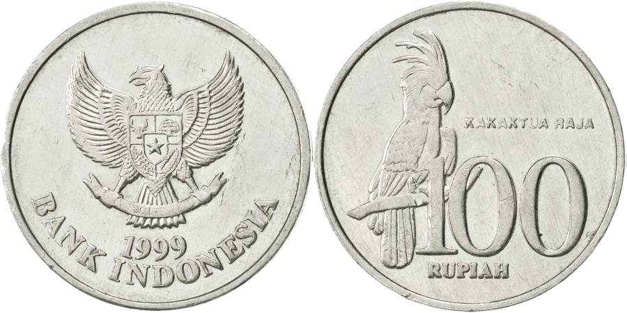 1999 Indonesia 100 Rupiah Coin BU Very Nice UNC KM# 61 