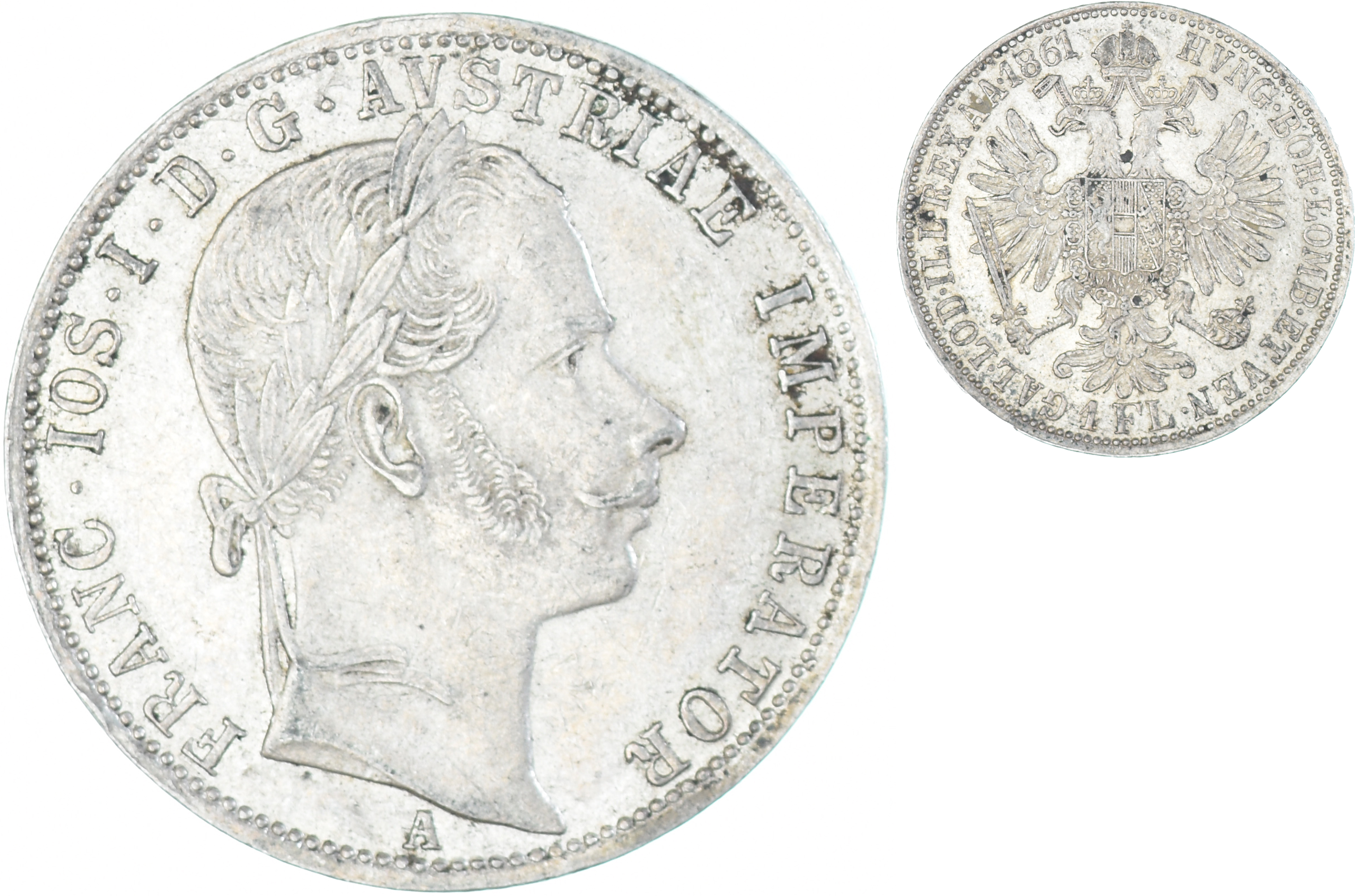 Coin, Austria, Franz Joseph I, 1 Florin, 1861, Vienna, , Silver