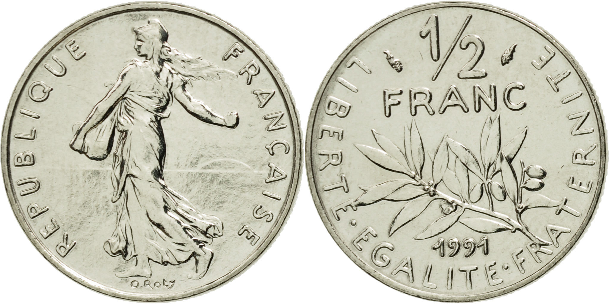 Coin, France, Semeuse, 1/2 Franc, 1991, Paris, , Nickel, KM:931.1