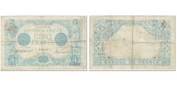 World Coins - France, 5 Francs, Bleu, 1915, 1915-11-25, VF(30-35), Fayette:2.33, KM:70
