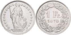 World Coins - Switzerland, 1 Franc, Helvetia, 1970, Bern, Cupro Nickel, , KM:24