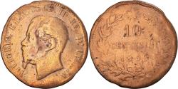 World Coins - Coin, Italy, Vittorio Emanuele II, 10 Centesimi, 1863, , Copper, KM:11.2