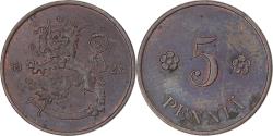 World Coins - Coin, Finland, 5 Pennia, 1928