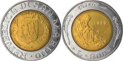 World Coins - Coin, San Marino, 500 Lire, 1989, , Bi-Metallic, KM:239