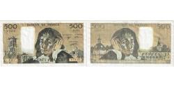 World Coins - France, 500 Francs, Pascal, 1990, F.311, AU(55-58), Fayette:71.43, KM:156g