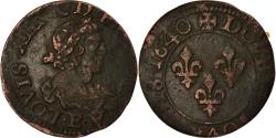 World Coins - Coin, France, Louis XIII, Double tournois, 1640, Tours, VF(30-35), KM 86.4