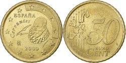 World Coins - Spain, Juan Carlos I, 50 Euro Cent, 2000, Madrid, , Brass, KM:1045