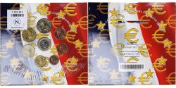 World Coins - France, 1 Cent to 2 Euro, euro set, 2004, Monnaie de Paris, BU,