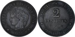 World Coins - France, Cérès, 2 Centimes, 1878, Paris, Petit A, , Bronze, KM:827.1