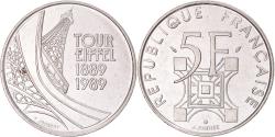 World Coins - Coin, France, Tour Eiffel, 5 Francs, 1989, Paris, , Nickel, KM:968