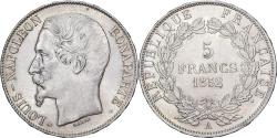 World Coins - France, Louis-Napoléon Bonaparte, 5 Francs, 1852, Paris, Silver,