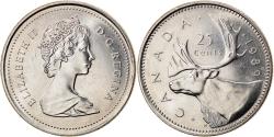World Coins - Coin, Canada, Elizabeth II, 25 Cents, 1989, Ottawa, , Nickel, KM:74