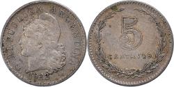 World Coins - Coin, Argentina, 5 Centavos, 1922
