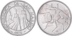 World Coins - Coin, San Marino, Lira, 1974, , Aluminum, KM:30