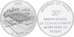 World Coins - France, Module de 100 Francs, 20 ans de Pessac, 1993, MDP, Silver,