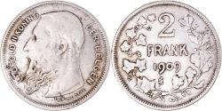 World Coins - Coin, Belgium, 2 Francs, 2 Frank, 1909, , Silver, KM:59