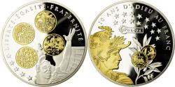 World Coins - France, Medal, 10 ans d'adieu au Franc, Liberté, Égalité, Fraternité