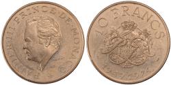 World Coins - Coin, Monaco, 10 Francs, 1974, , Cupro-nickel Aluminium, KM:E63