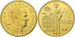 World Coins - Monaco, Rainier III, 10 Centimes, 1976, MDP, série FDC, Cupro-Aluminium