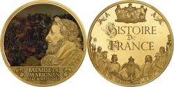 Us Coins - France, Medal, La bataille de Marignan, Septembre 1515, Copper Gilt,