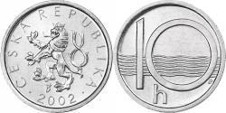 World Coins - Czech Republic, 10 Haleru, 2002, Aluminum, , KM:6