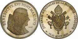 World Coins - Vatican, Medal, Benoit XVI, Journées mondiales de la jeunesse, Cologne, 2005